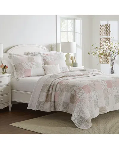 LAURA ASHLEY LAURA ASHLEY CELINA PATCHWORK 3PC QUILT SET