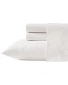 Laura Ashley Chelsie Vine 100% Cotton Percale Sheet Set In White
