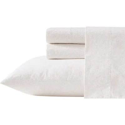 Laura Ashley Chelsie Vine 200 Thread Count Cotton Percale Sheet Set In White