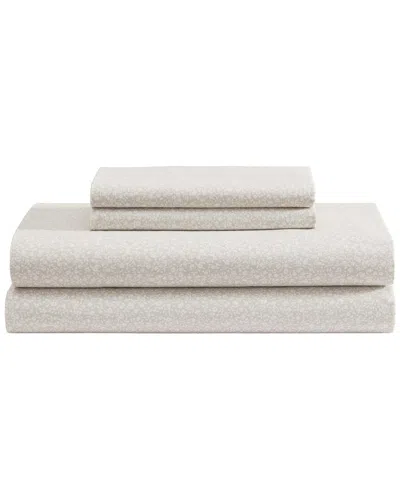 Laura Ashley Chelsie Vine Cotton Sheet Set In Brown