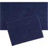 Laura Ashley Chenille Set Of 2 Bath Rugs In Indigo