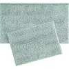 Laura Ashley Chenille Set Of 2 Bath Rugs In Green