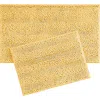 Laura Ashley Chenille Set Of 2 Bath Rugs In Yellow
