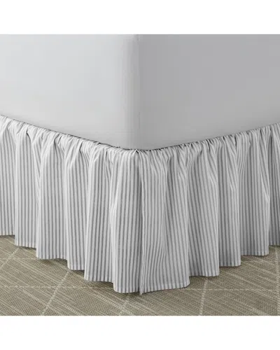 Laura Ashley Classics Of Cotton Ruffled Bedskirt In Grey