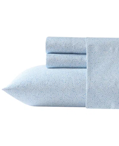 LAURA ASHLEY 300 THREAD COUNT COTTON SATEEN 4-PC. SHEET SET, KING