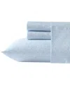 Laura Ashley Closeout!  300 Thread Count Cotton Sateen 4-pc. Sheet Set, Queen In Blue