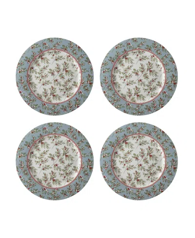 Laura Ashley Closeout!  Plates Stockbridge Collectables Gift Set, 4 Piece In Blue