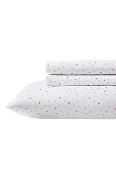 Laura Ashley Confetti Dot Print Sheet Set In Pastel Pink