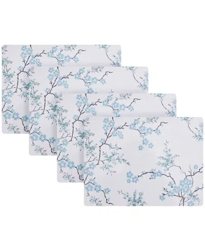 Laura Ashley Cork Placemats Set Of 4, 16" X 12" In Oriental Blossom