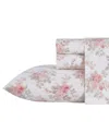 Laura Ashley Cotton Flannel 4-piece Sheet Set, King In Lisalee