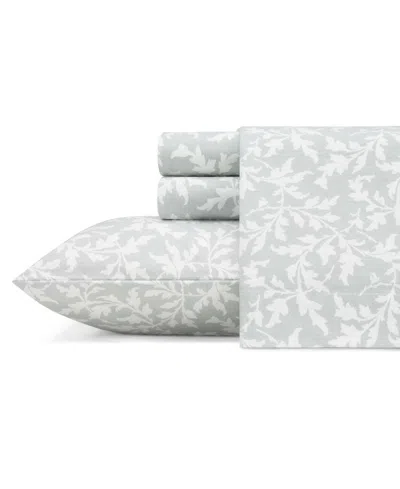 Laura Ashley Cotton Flannel 4-piece Sheet Set, Queen In Crestwood