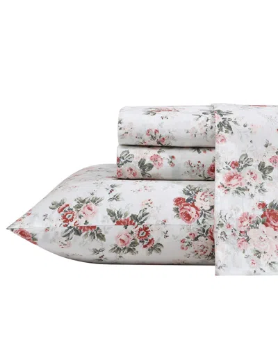 LAURA ASHLEY LAURA ASHLEY COTTON PERCALE 4-PC. SHEET SET, FULL