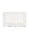 Laura Ashley Cotton Ruffled Bath Rug, 17" X 24"