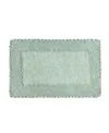 Laura Ashley Cotton Ruffled Bath Rug, 27" X 45"