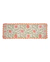 Laura Ashley Crochet Border Cotton Runner Rug, 20" X 60" In Multi