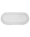 Laura Ashley Crochet Cotton Bath Rug, 24" X 60" In Gray