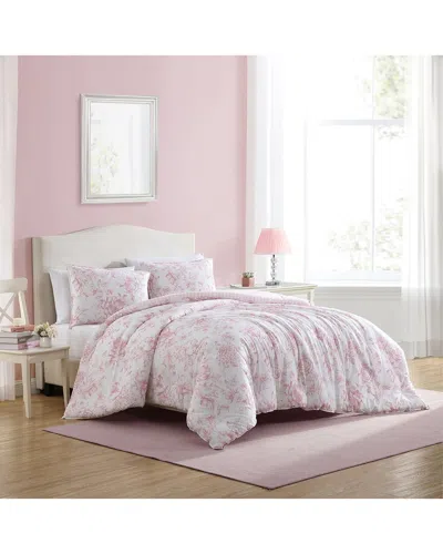 Laura Ashley Delphine Comforter Bedding Set In Pink