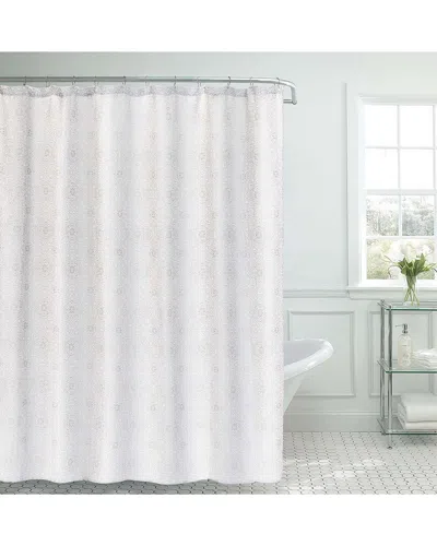Laura Ashley Desmond Jacquard Shower Curtain In White