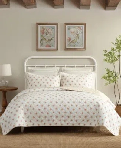 Laura Ashley Dorrie Reversible Quilt Sets In White