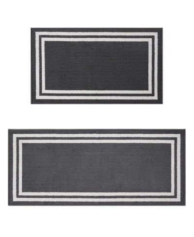 Laura Ashley Double Border Tufted 2-pc. Runner Rug Set In Multi
