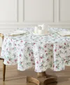 Laura Ashley Easy Care Holiday Tablecloth, 70" Round In Holly Berry