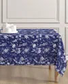 Laura Ashley Easy Care Pattern Tablecloth, 60" X 102" In Blue
