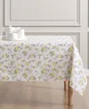 Laura Ashley Easy Care Pattern Tablecloth, 60" X 84" In White