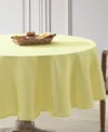 Laura Ashley Easy Care Solid Tablecloth, 70" Round In Yellow