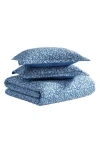 Laura Ashley Elaina 3-piece King Quilt & Sham Set In Dark Blue