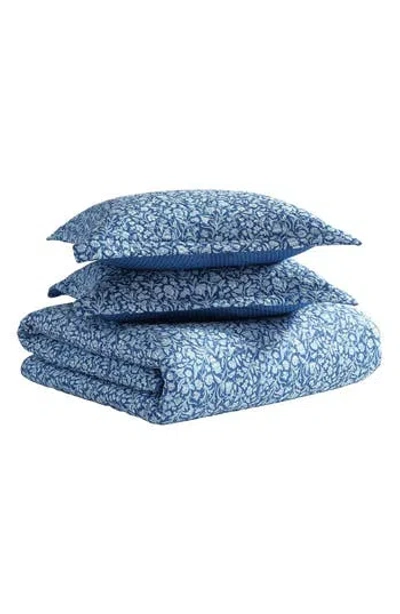 Laura Ashley Elaina 3-piece King Quilt & Sham Set In Blue