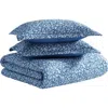 Laura Ashley Elaina 3-piece Queen Quilt & Sham Set In Dark Blue