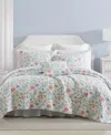 Laura Ashley Emilie Reversible Quilt Sets In Pink,blue