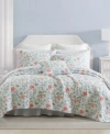 Laura Ashley Emilie Reversible Quilt Sets In Pink,blue