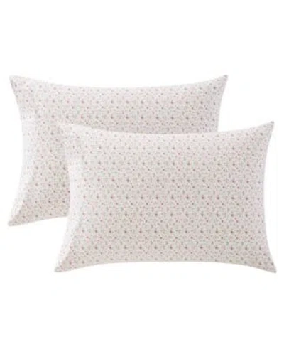 Laura Ashley Evie Cotton Percale Pillowcase Pair In Neutral