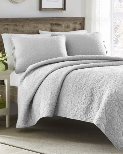 Laura Ashley Felicity Quilt Set In Gray