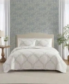 Laura Ashley Floral Embroidery Cotton Quilt Set