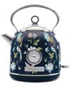 Laura Ashley Floral-print 1.7l Electric Dome Kettle In Elveden Navy