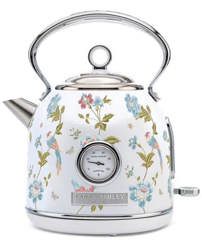 Laura Ashley Floral-print 1.7l Electric Dome Kettle In Elveden White