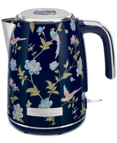 Laura Ashley Floral Print 1.7l Electric Jug Kettle In Elveden Navy