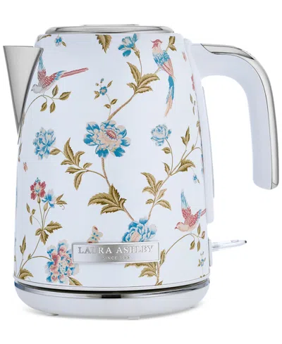 Laura Ashley Floral Print 1.7l Electric Jug Kettle In Elveden White