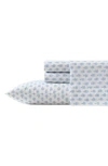 Laura Ashley Francesca 4-piece Cotton Sheet Set In Blue