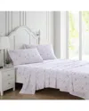 Laura Ashley Garden Muse 4pc Tea Rose Sheet Set In Multi