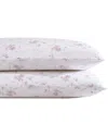 Laura Ashley Garden Muse Set Of 2 Sateen Shams In Pink