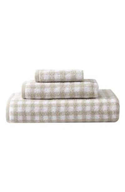 Laura Ashley Ginny 100% Cotton Terry 3 Piece Towel Set In Brown