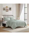 Laura Ashley Gracies Gingham 100% Cotton Quilt Set