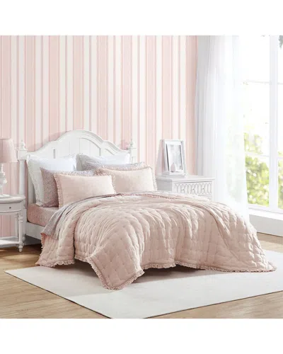 Laura Ashley Hailee Microfiber Reversible Quilt Set