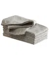 Laura Ashley Harper 6 Piece Napkin Set, 18" L X 6" W, Service For 6 In Taupe