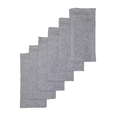 Laura Ashley Harper 6-pc. Napkins In Gray