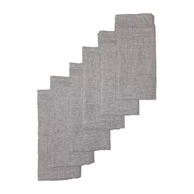 Laura Ashley Harper 6-pc. Napkins In Gray