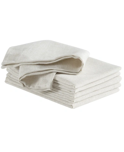 Laura Ashley Harper 18"x 6" Napkin, Set Of 6 In Ivory